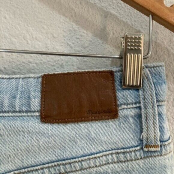 Madewell High Rise Distressed Boyfriend Boho Crop Light Minimalist Beachy Jeans - Picture 5 of 9